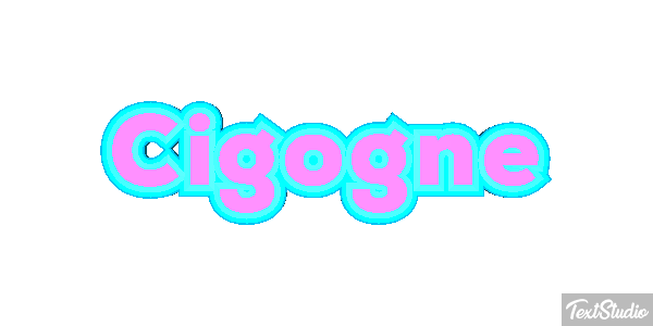 Cigogne Effet de texte