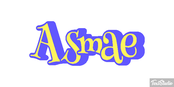 Asmae Text effect