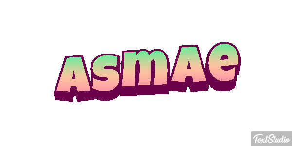 Asmae Text effect