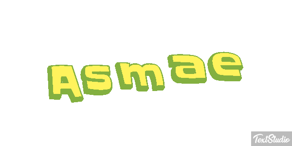 Asmae Text effect