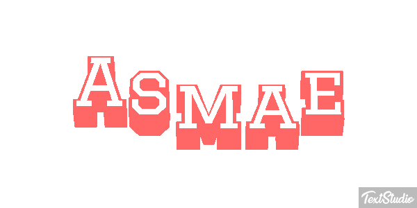 Asmae Text effect