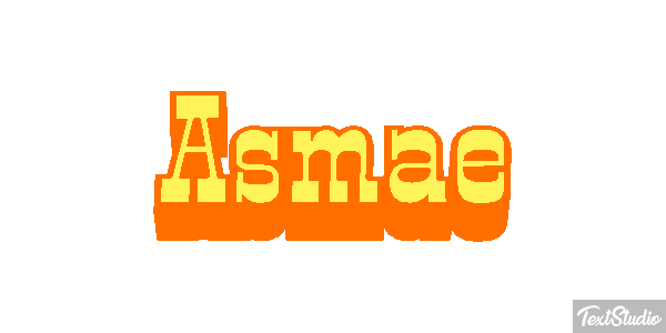 Asmae Text effect