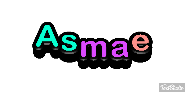 Asmae Text effect
