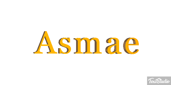 Asmae Text effect