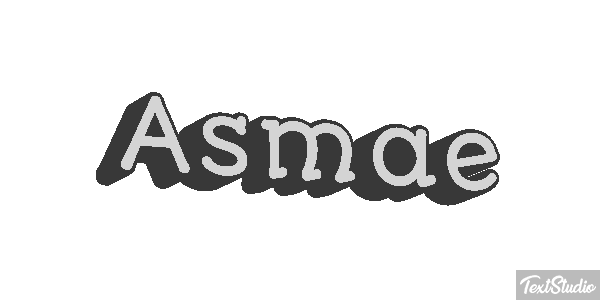 Asmae Text effect