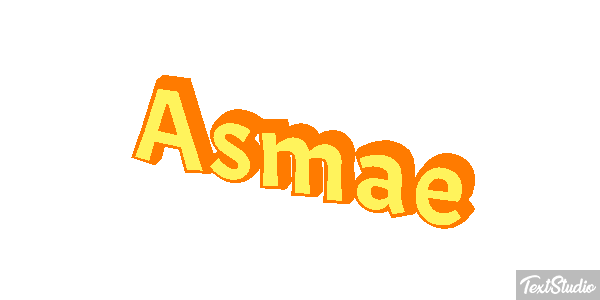 Asmae Text effect