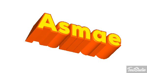 Asmae Text effect