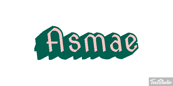 Asmae Text effect