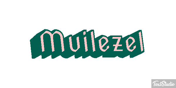Muilezel Tekst effect