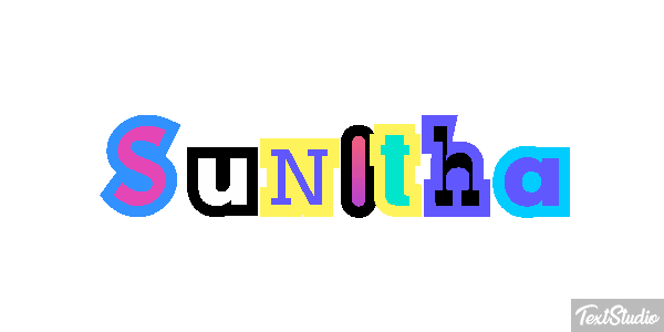 Sunitha Effet de texte