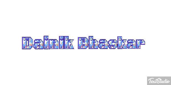 Dainik Bhaskar Texteffekt