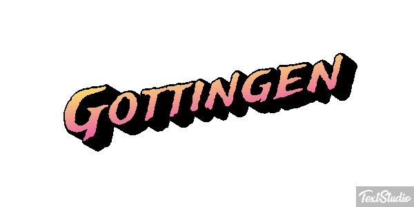 Göttingen Текстовый эффект