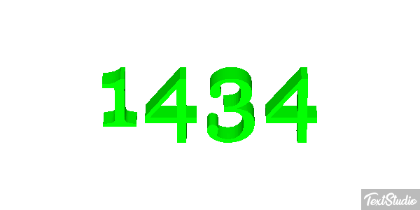 1434 Текстовый эффект