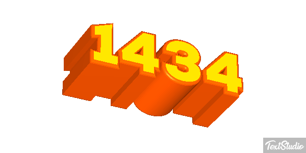 1434 Текстовый эффект