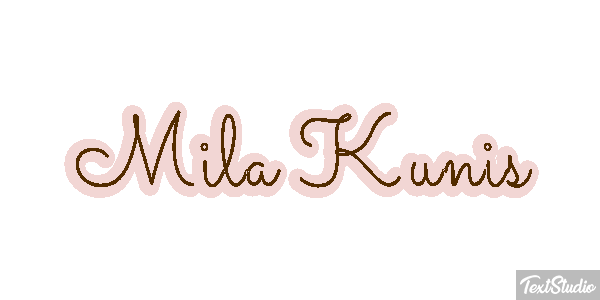 Mila Kunis Text effect