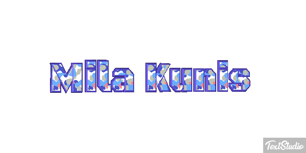 Mila Kunis Text effect