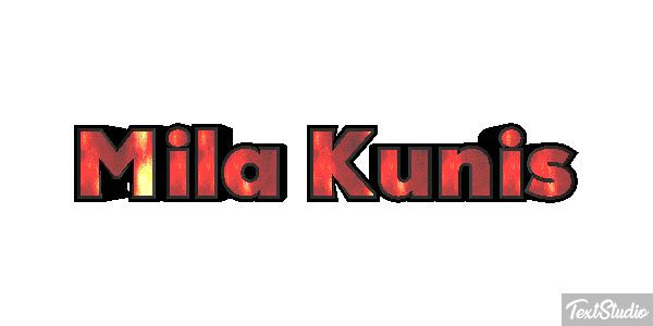 Mila Kunis Text effect