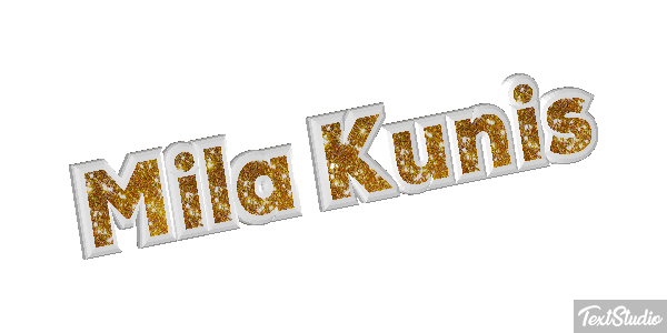 Mila Kunis Text effect