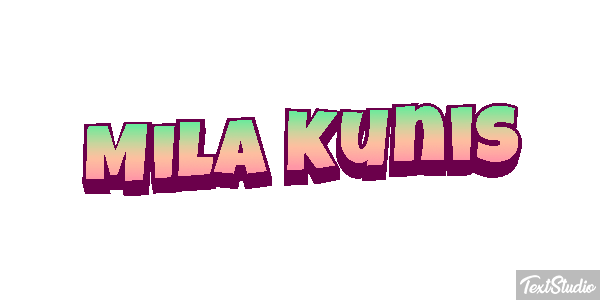 Mila Kunis Text effect