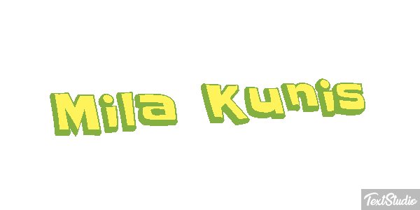 Mila Kunis Text effect