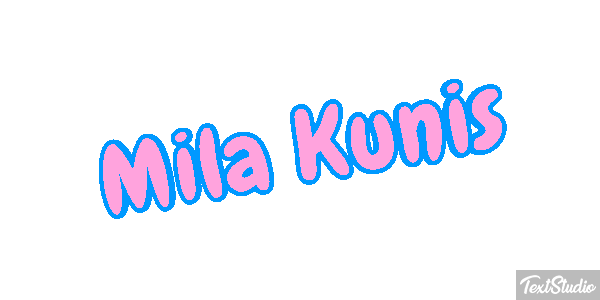 Mila Kunis Text effect