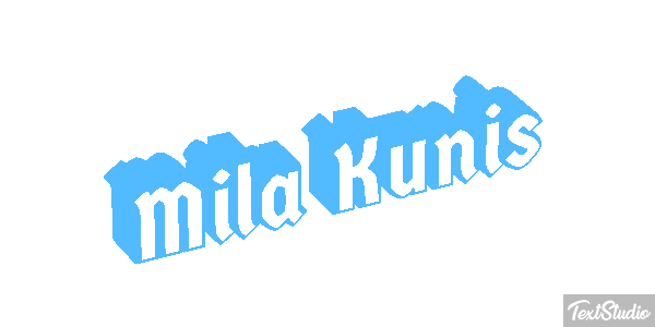 Mila Kunis Text effect