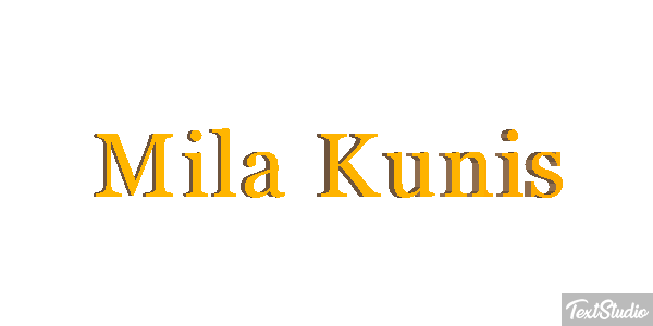 Mila Kunis Text effect