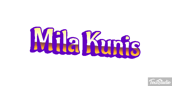 Mila Kunis Text effect