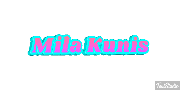 Mila Kunis Text effect