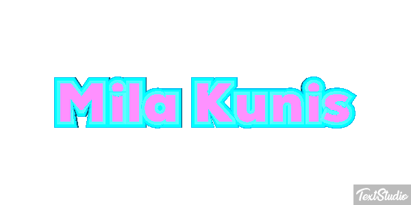 Mila Kunis Text effect