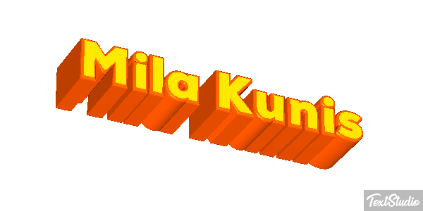 Mila Kunis Text effect