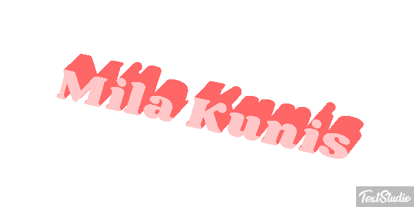 Mila Kunis Text effect