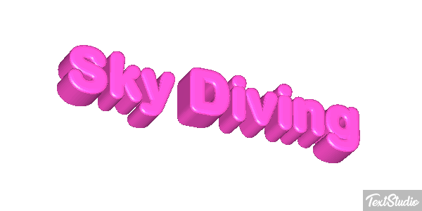 Sky Diving Text effect