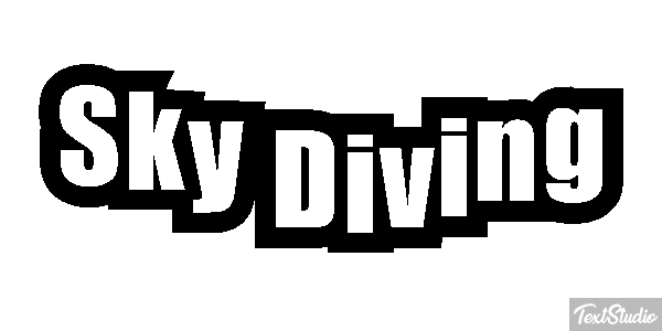 Sky Diving Text effect