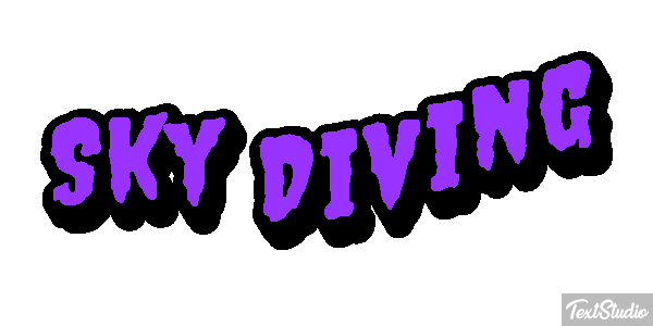 Sky Diving Text effect