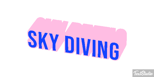 Sky Diving Text effect