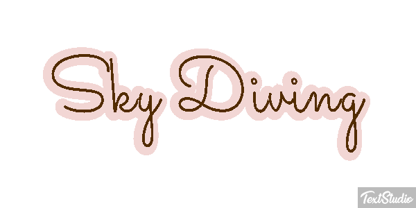 Sky Diving Text effect