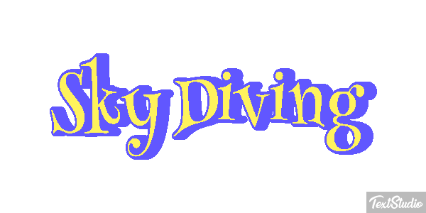 Sky Diving Text effect
