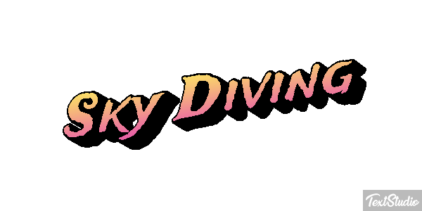 Sky Diving Text effect