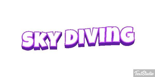 Sky Diving Text effect
