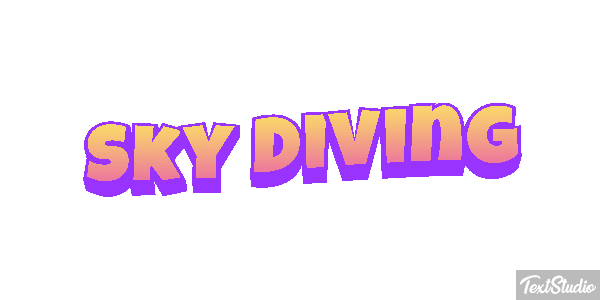 Sky Diving Text effect