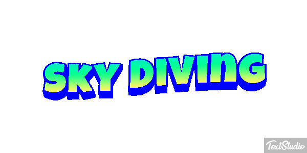 Sky Diving Text effect