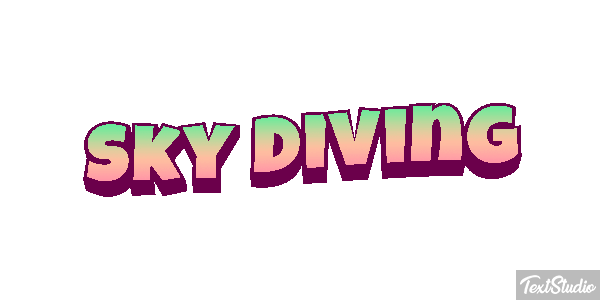 Sky Diving Text effect