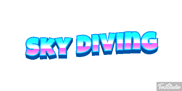 Sky Diving Text effect
