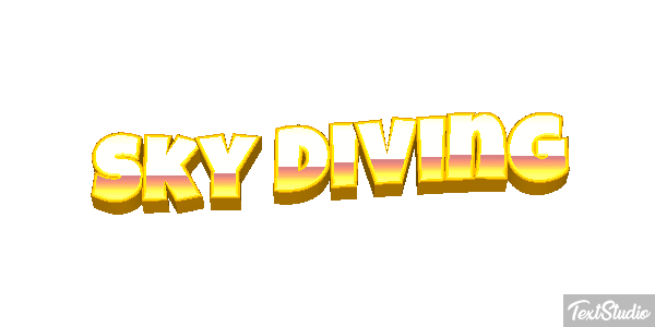 Sky Diving Text effect