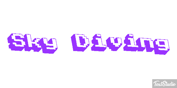 Sky Diving Text effect