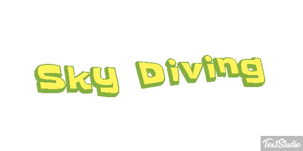 Sky Diving Text effect