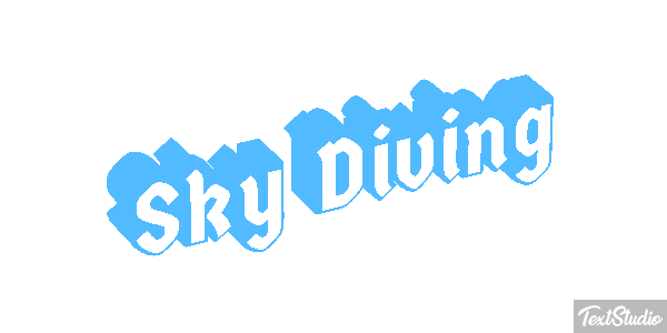 Sky Diving Text effect