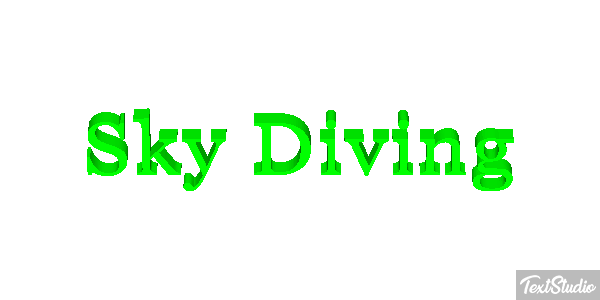Sky Diving Text effect