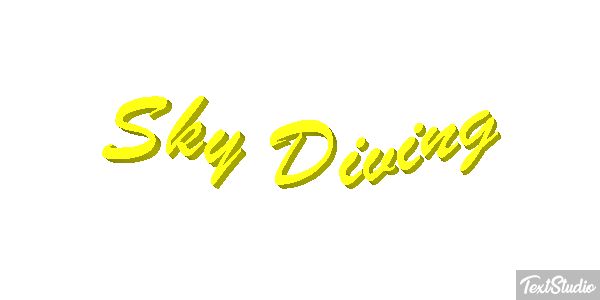 Sky Diving Text effect
